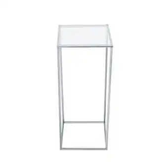 Tesco Living and Home Metal Flower Stand with Acrylic Top, 25x25x100cm offer