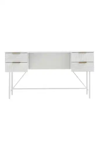 Tesco Living and Home White Striped Study Desk offer