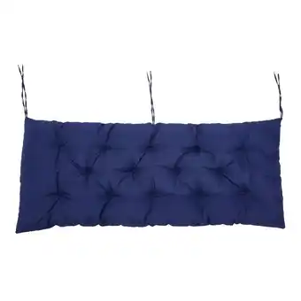 Tesco Living and Home Outdoor Waterproof Bench Seat Cushion, 120x50cm, Navy Blue offer