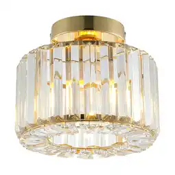 Tesco Living and Home Crystal Mount Ceiling Light, 23x23x18cm offer