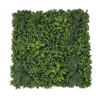 Tesco Living and Home Artificial Plant Wall Panel with Foliage - 100*100cm offer