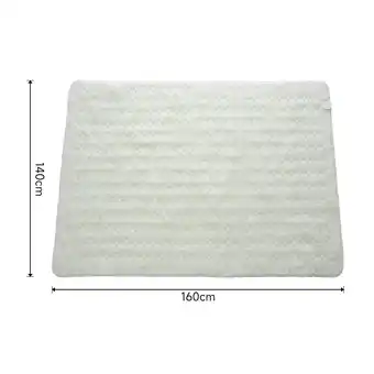 Tesco Living and Home Electric Heated Mattress Pad, 160x140cm, Extra Warmth Sherpa offer