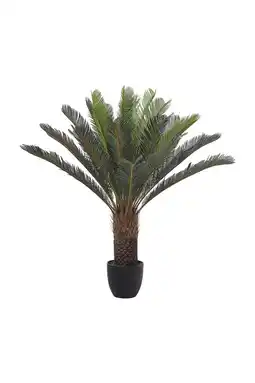 Tesco Living and Home Artificial Cycas Tree in Pot for Decoration - 113cm offer