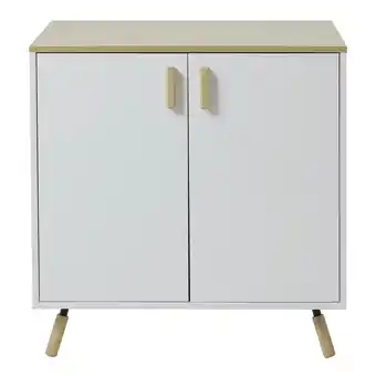 Tesco Living and Home Modern Storage Cabinet with Dual Doors - 76*40*79cm - White offer