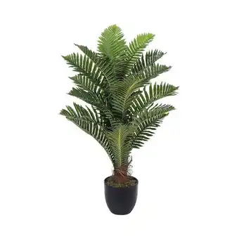 Tesco Living and Home Artificial Phoenix Fern Tree in Pot for Decoration - 90cm offer