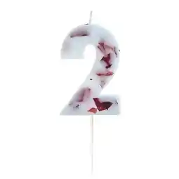 Tesco Pressed Petal Number 2 Shaped Candle offer