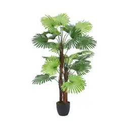 Tesco Living and Home Artificial Palm Tree in Pot for Decoration - 120cm offer