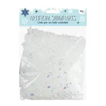 Tesco Christmas Artificial Snowflakes 100g offer