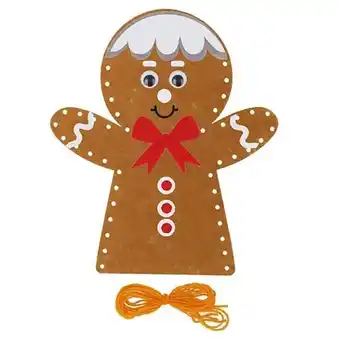 Tesco Gingerbread Man Christmas DIY Felt Hand Puppet Kit offer