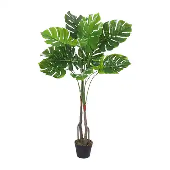 Tesco Living and Home Artificial Monstera Deliciosa Tree in Pot - 120cm offer