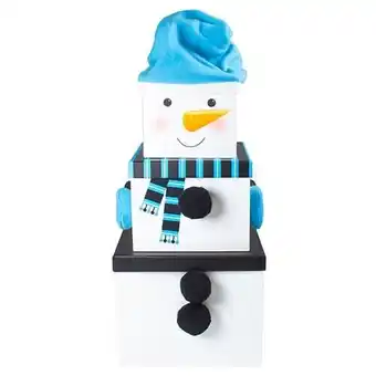 Tesco Snowman Blue Christmas Plush Large Stackable Gift Boxes - Pack of 3 offer