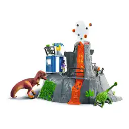 Tesco SCHLEICH Dinosaur Volcano Expedition Base Camp Toy Playset offer