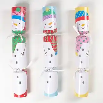 Tesco Think You Snow Me Snowman Christmas Crackers 30cm / 12 in - Pack of 6 offer