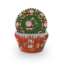 Tesco Santa and Friends Christmas Paper Cupcake Cases - Pack of 60 offer