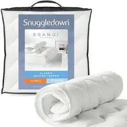 Tesco Snuggledown Scandinavian Knitted Mattress Topper, 2.5cm, Double offer