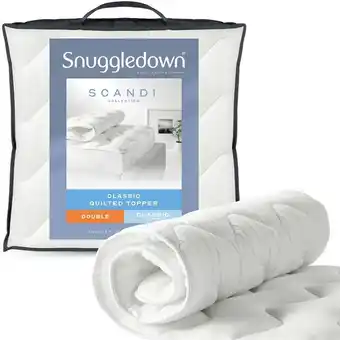 Tesco Snuggledown Scandinavian Knitted Mattress Topper, 2.5cm, Double offer