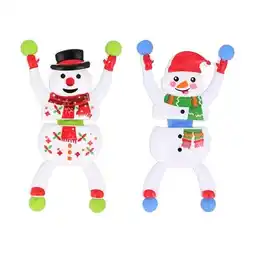 Tesco Snowman Wall Walkers Christmas Decorations - Pack of 2 offer