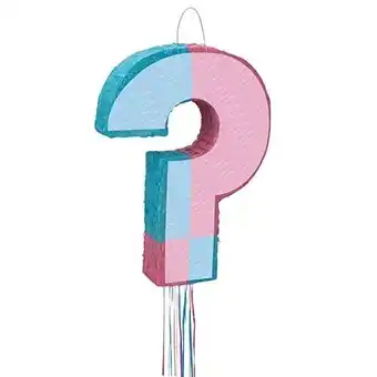 Tesco Gender Reveal Baby Shower Pull String Pinata 53cm offer