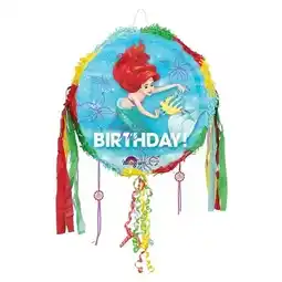 Tesco Ariel The Little Mermaid Disney Princess Happy Birthday Pull String Pinata offer