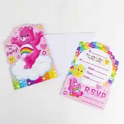 Tesco Care Bears Invitations with Envelopes - Pack of 6 offer