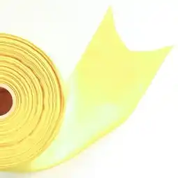 Tesco Yellow Satin Faced Ribbon Reel 100mm x 91m offer