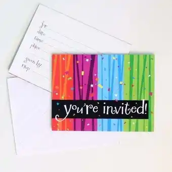 Tesco Milestone Celebrations Invitations With Envelopes - Pack of 8 offer