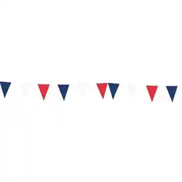 Tesco Red White & Blue Plastic Pennant Bunting 10m offer