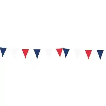 Tesco Red White & Blue Plastic Pennant Bunting 10m offer