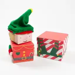 Tesco Elf Plush Christmas Stackable Gift Boxes - Pack of 3 offer