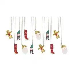 Tesco Traditional Christmas Characters Gift Tags - Pack of 12 offer