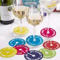 Tesco Keep Calm Theme Glass Markers - Pack of 10 offer