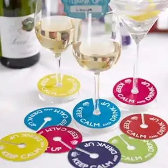 Tesco Keep Calm Theme Glass Markers - Pack of 10 offer