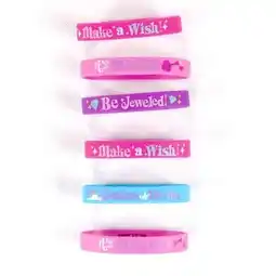 Tesco Shimmer And Shine Girls Rubber Bracelets - Pack of 6 offer