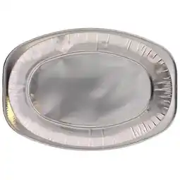 Tesco Small Oval Plain Foil Platters 35cm / 14 in - Pack of 100 offer