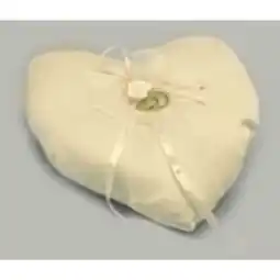 Tesco Heart Shaped Ring Cushion Ivory offer