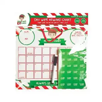 Tesco Christmas Elf Hanging Reward Chart offer