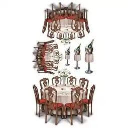 Tesco Black-Tie Dining Props Backdrop Scene Setter Add-Ons offer