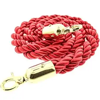 Tesco Red Braided Rope with Brass Hooks offer