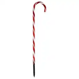 Tesco Christmas Candy Cane Garden Stake 70cm offer