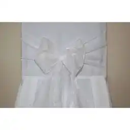 Tesco White Organza Wedding Chair Bow Tie - 3m x 22cm offer