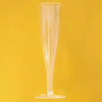 Tesco Clear Plastic Champagne Tulip Flutes 100ml - Pack of 100 offer