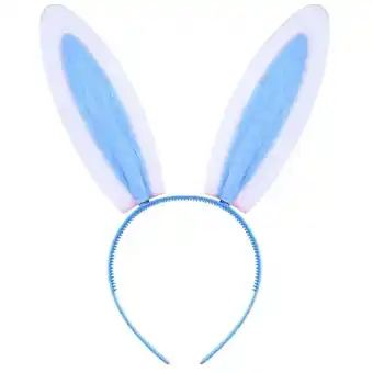 Tesco Easter Blue Bunny Ears Headband 29cm offer