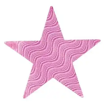 Tesco Pink Embossed Foil Star 12 Inch offer