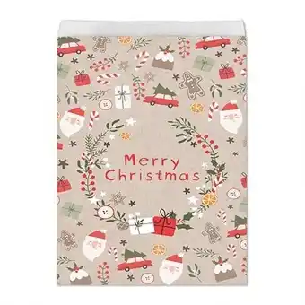 Tesco Scandi Christmas Kraft Paper Treat Bags - Pack of 10 offer