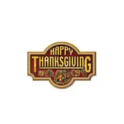 Tesco Happy Thanksgiving Sign Cutout - 17.5 Inches / 34cm offer