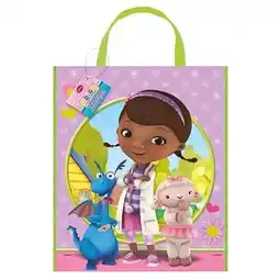 Tesco Doc McStuffins Plastic Tote Bag - 13 x 11 Inches / 33 x 28cm offer