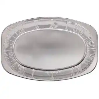 Tesco Large Oval Plain Foil Platter 55cm / 22 in offer