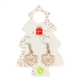 Tesco Novelty Christmas Snowflake Hook Earrings offer