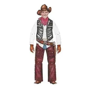 Tesco Cowboy Jointed Decorative Cutout - 36 Inches / 91cm offer