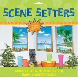 Tesco Tropical Sea View Backdrop Scene Setter Add-On offer